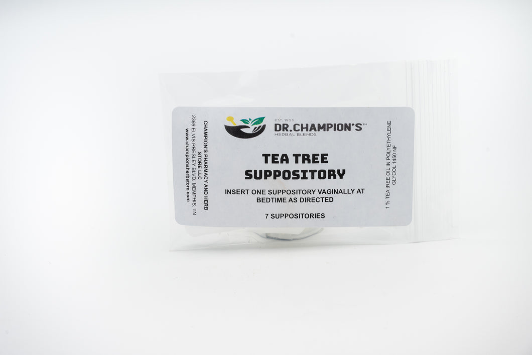Champion's Tea Tree Suppository 7 Count