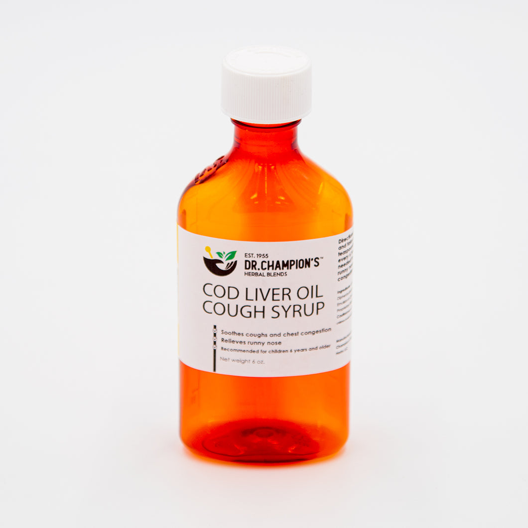 Champion’s Cod Liver Oil Cough Syrup 6 oz