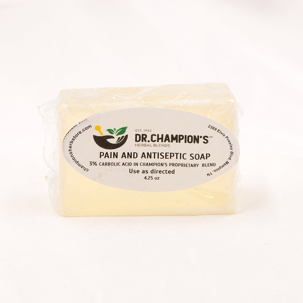 Champion's Pain and Antiseptic Soap (Formerly Boil Soap) 4.25 oz